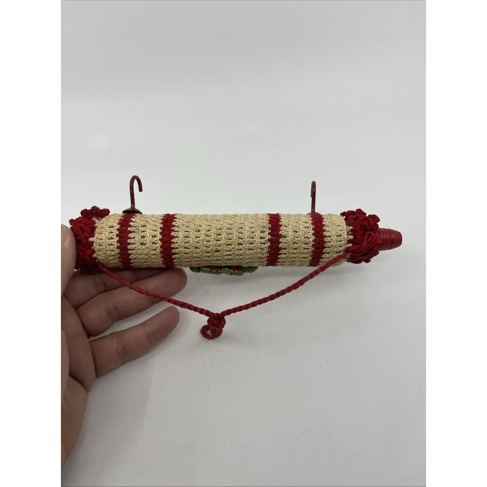 Vintage Kitchen Mini Rolling Pin Key Small Utensil Holder 8.5